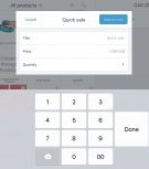 Quick sale dialog ipad