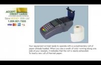 How to load paper Verifone vx520?